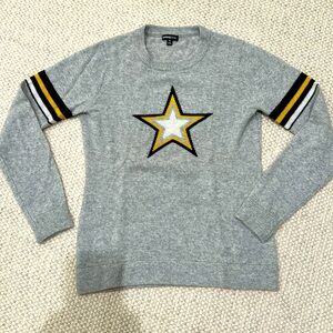 Minnie Rose Gray Cashmere Crewneck Sweater XS